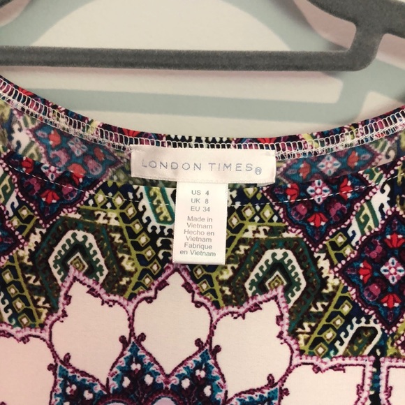 London Times Multicolored Sleek Dress - Picture 3 of 3